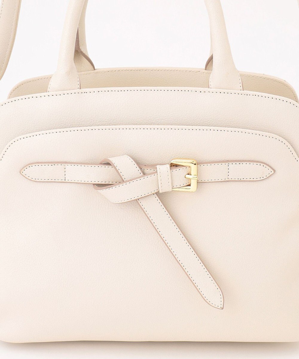 ANY SIS 【2WAY】ベルトバックルラウンドミディトート バッグ 