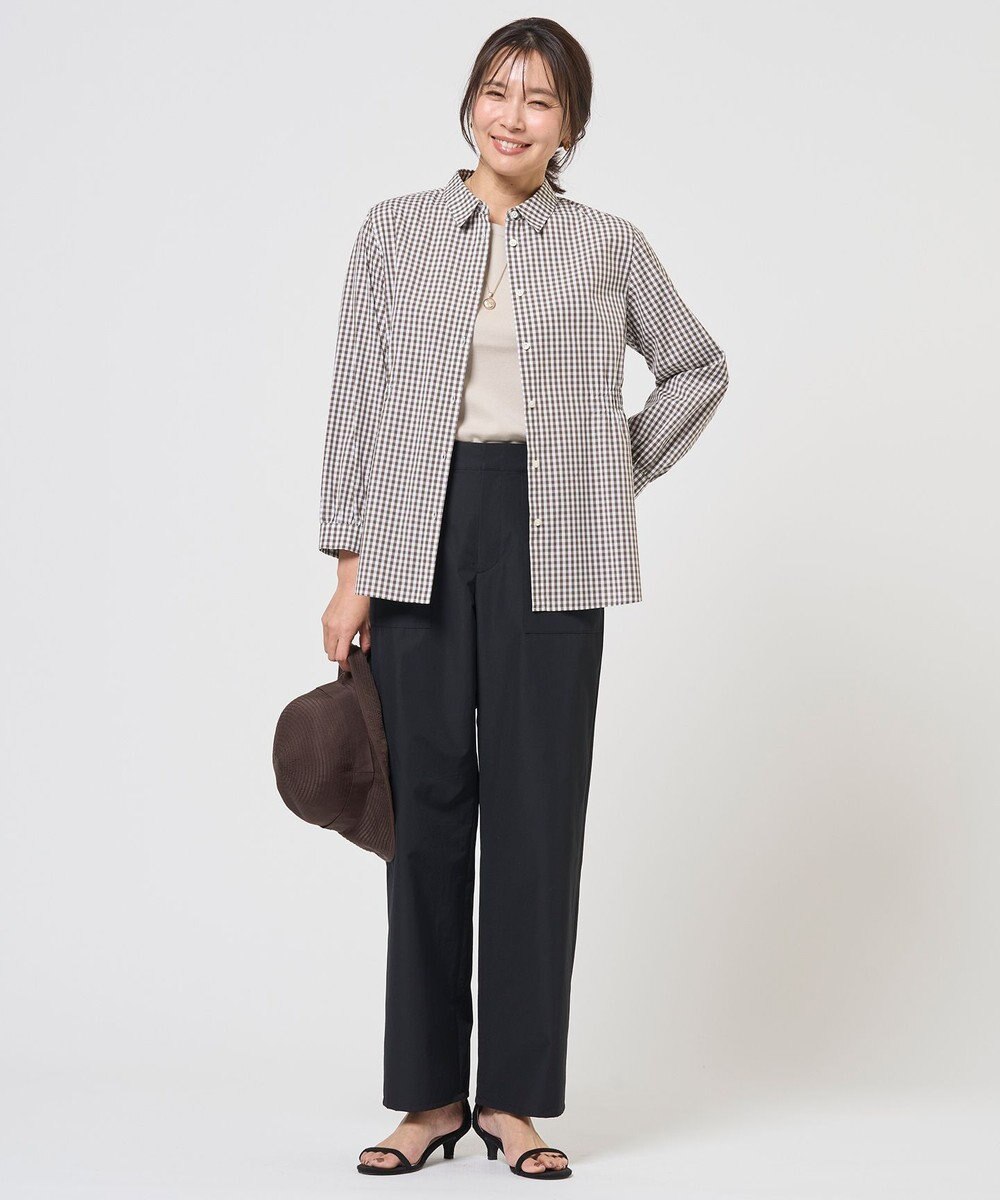 J.PRESS LADIES S 【WEB限定カラーあり】コンパクトエステネージュ シャーリング ブラウス 