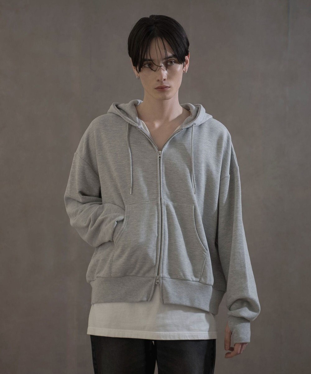 WEGO ショートダブルZIPパーカー 