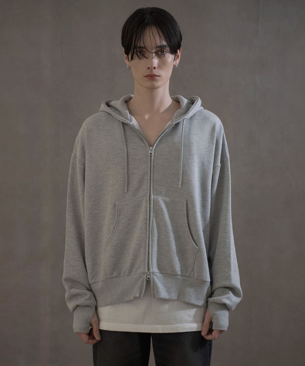 WEGO ショートダブルZIPパーカー 