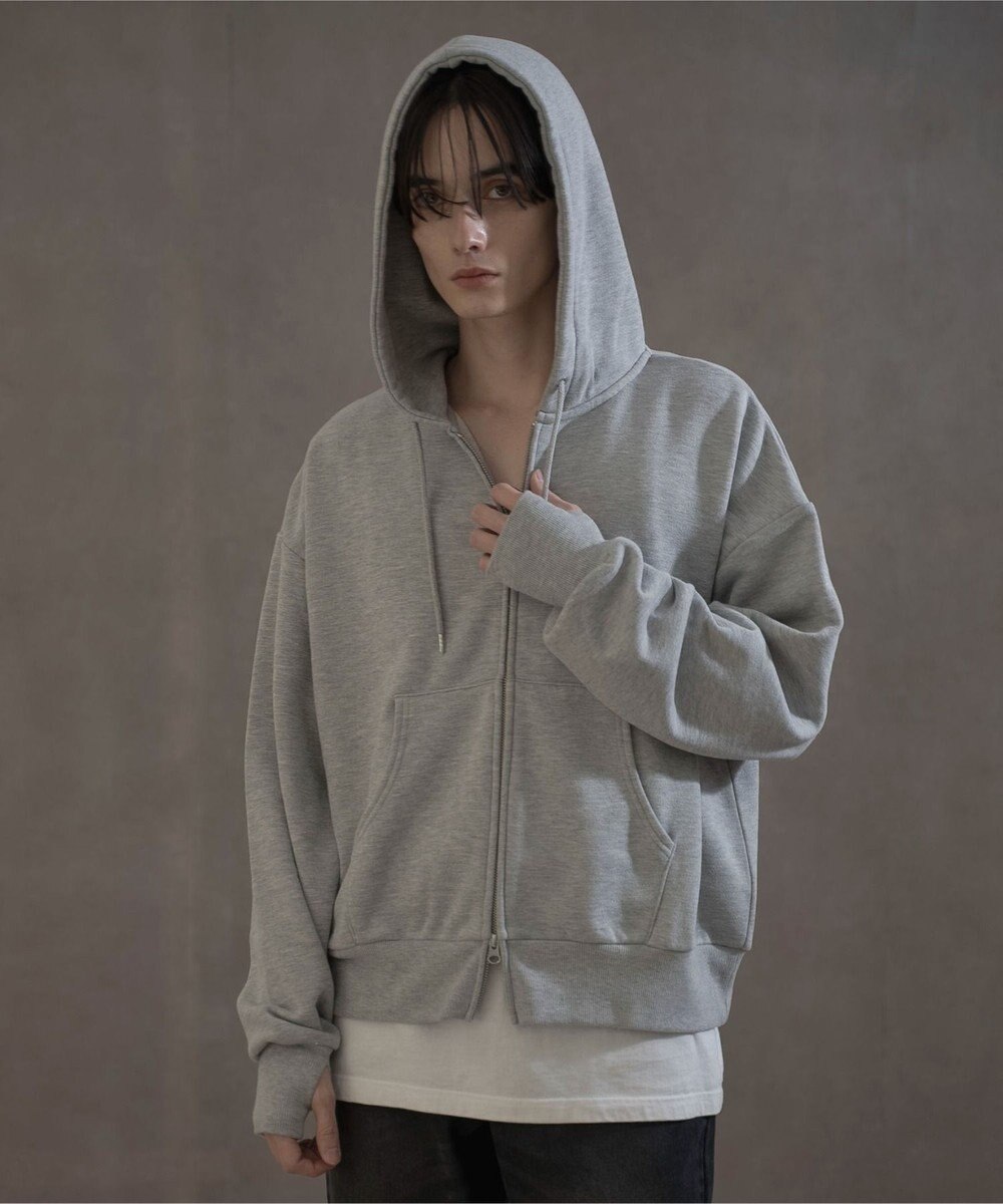 WEGO ショートダブルZIPパーカー 