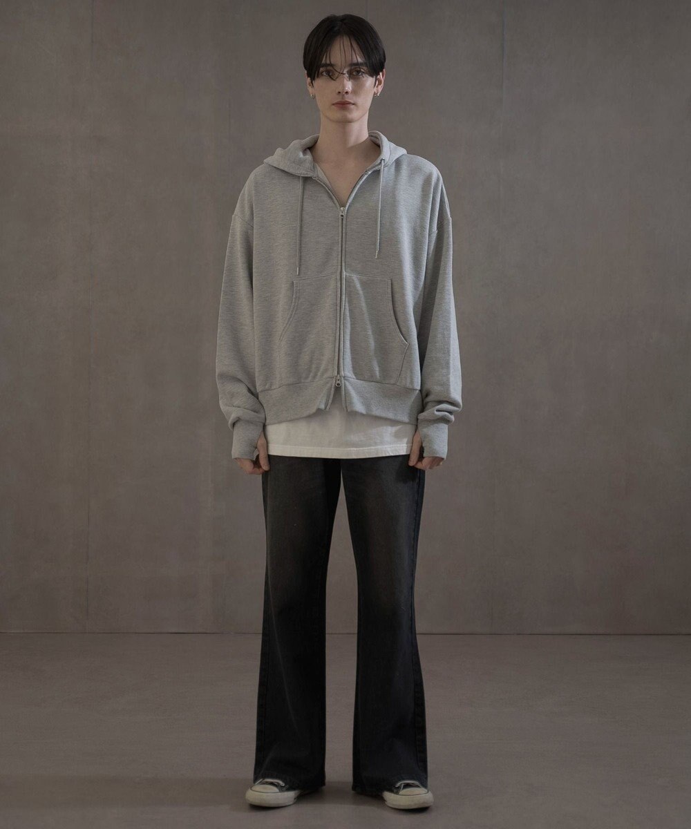 WEGO ショートダブルZIPパーカー 