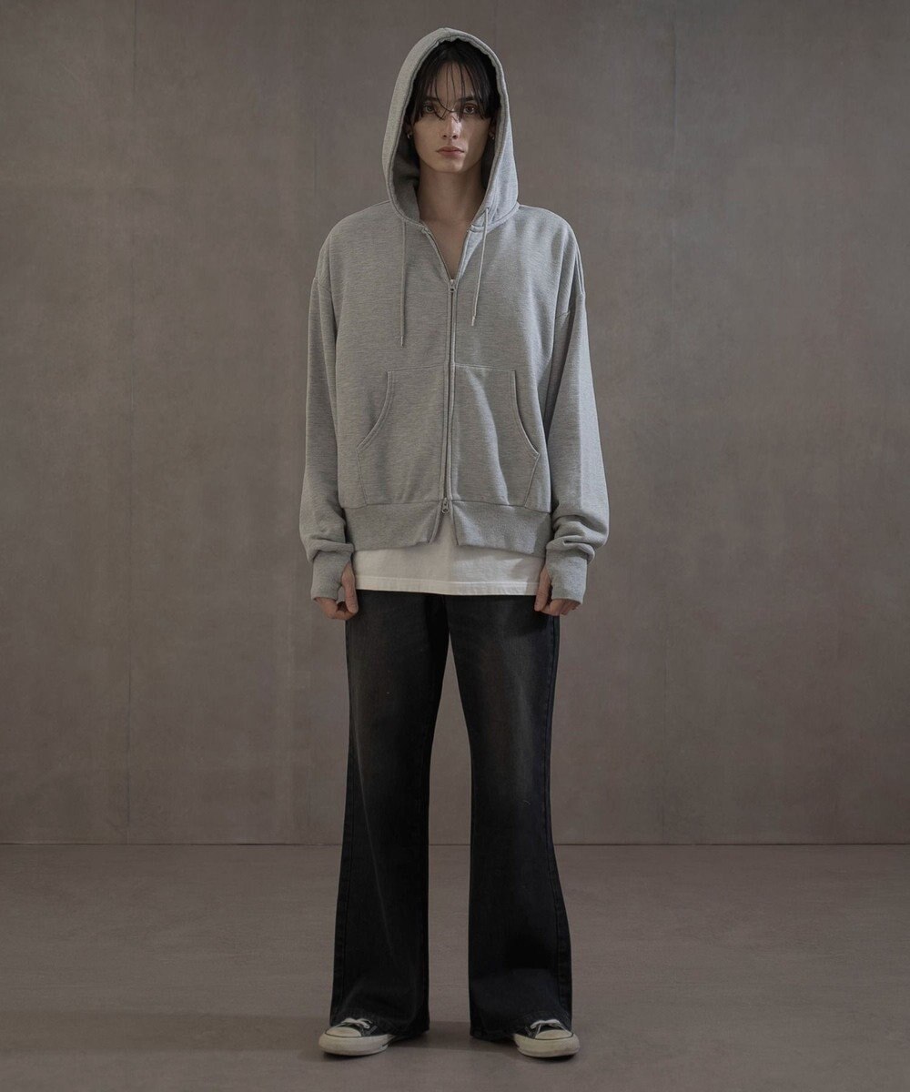 WEGO ショートダブルZIPパーカー 