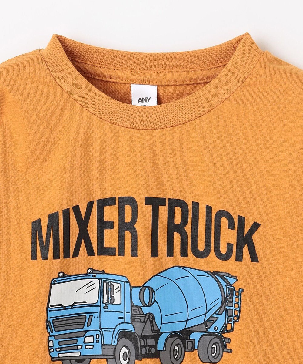 ANY KIDS はたらく車プリント 長袖Tシャツ 