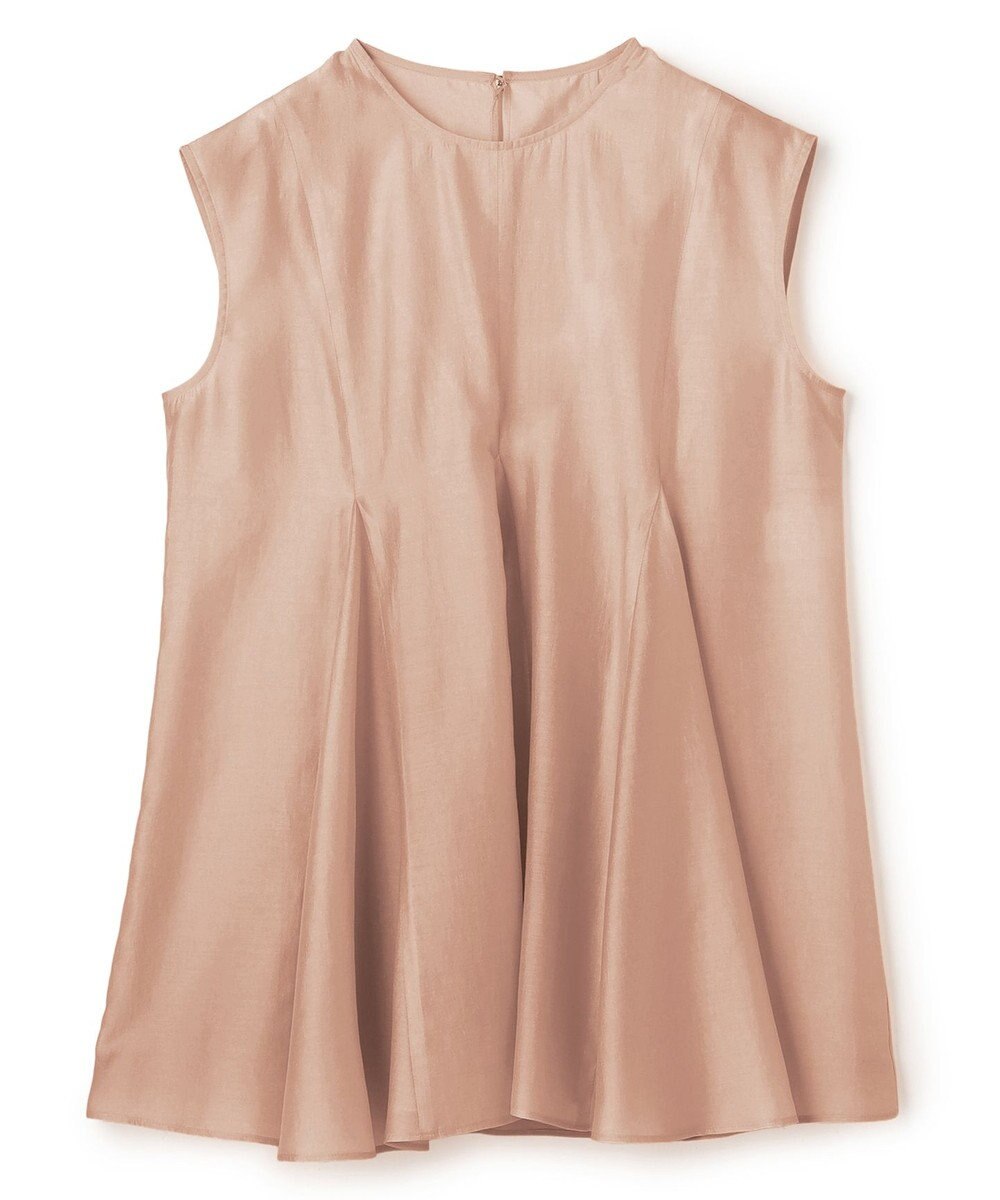 BEIGE， AMARYLLIS / シアー 切り替えフレアブラウス 