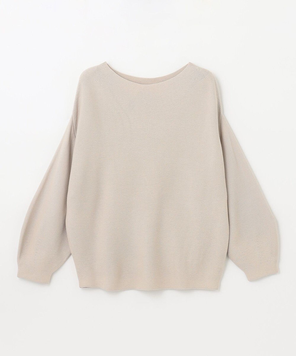 ANY 【洗濯機可】パフスリーブガーターニット 