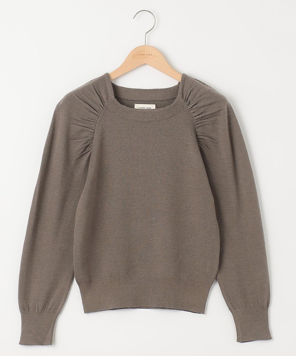 SHARE PARK LADIES ギャザースリーブプルオーバー 