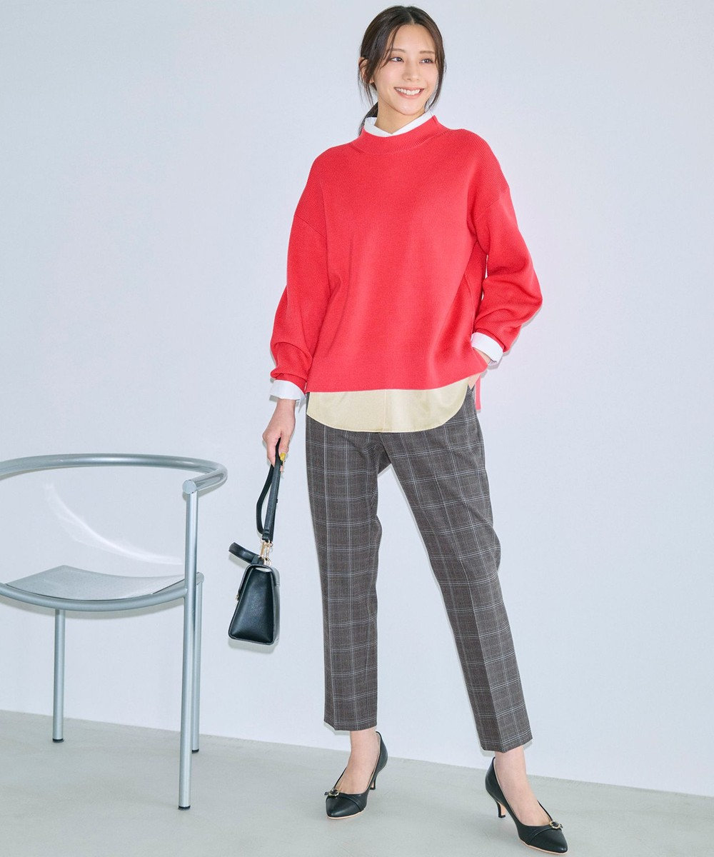 ANY SIS ビューティサーモ2WAYストレッチ テーパードパンツ 