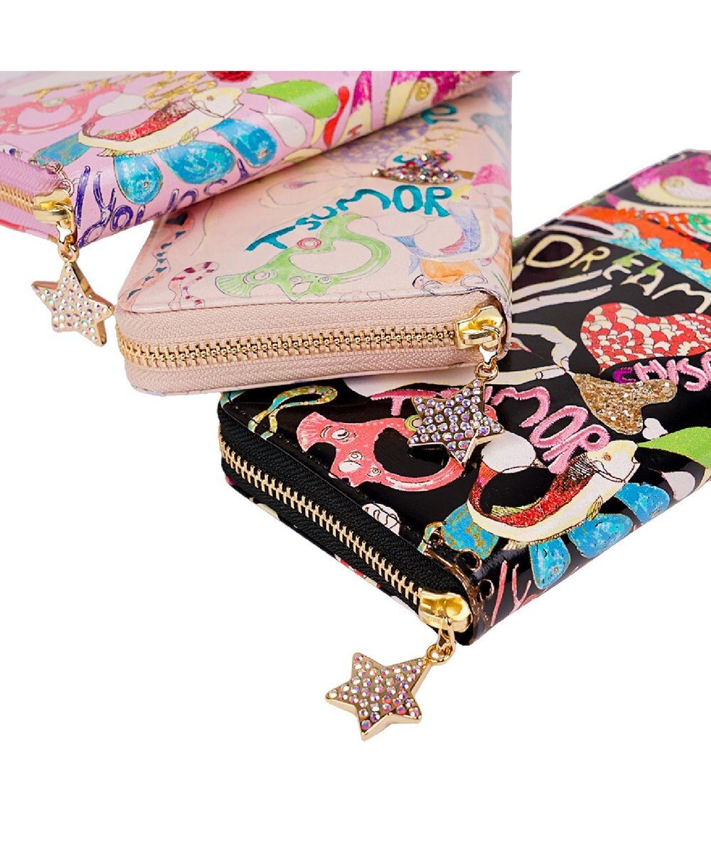 tsumori chisato CARRY ハッピースタッフ　ラウンドファスナー長財布 
