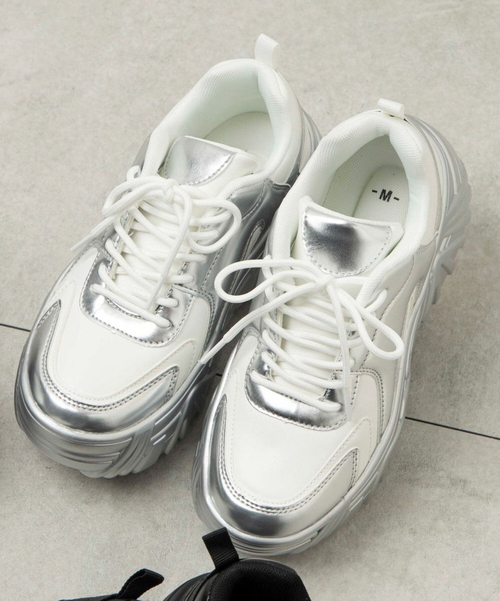 WEGO ボリュームレースアップスニーカー 