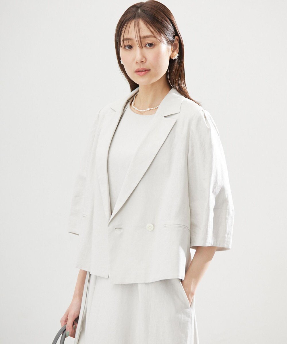 組曲 L リネンレーヨン ジャケット 