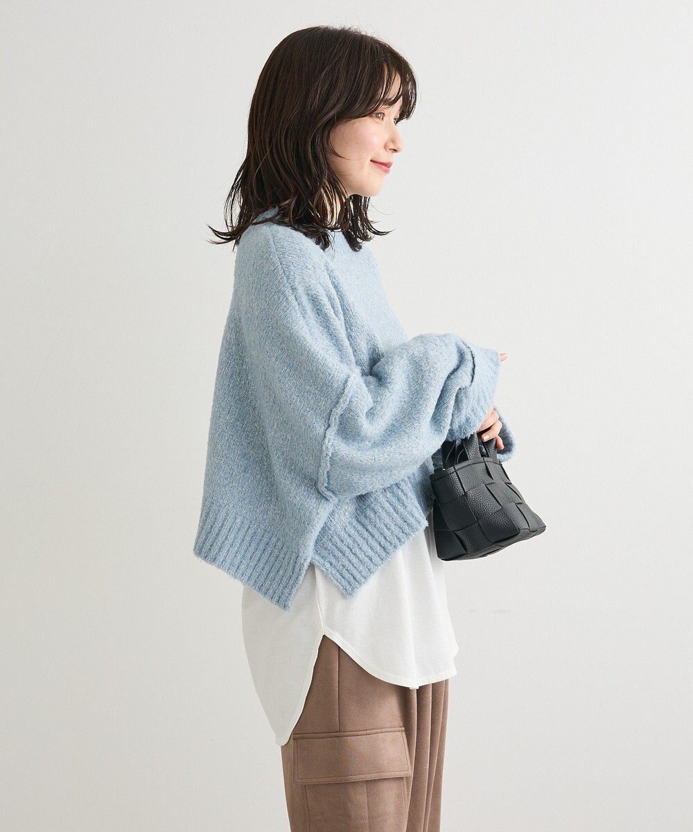 Green Parks ・Ｐｅｔｉｔ　Ｆｌｅｕｒ　ブークレワイドニット 