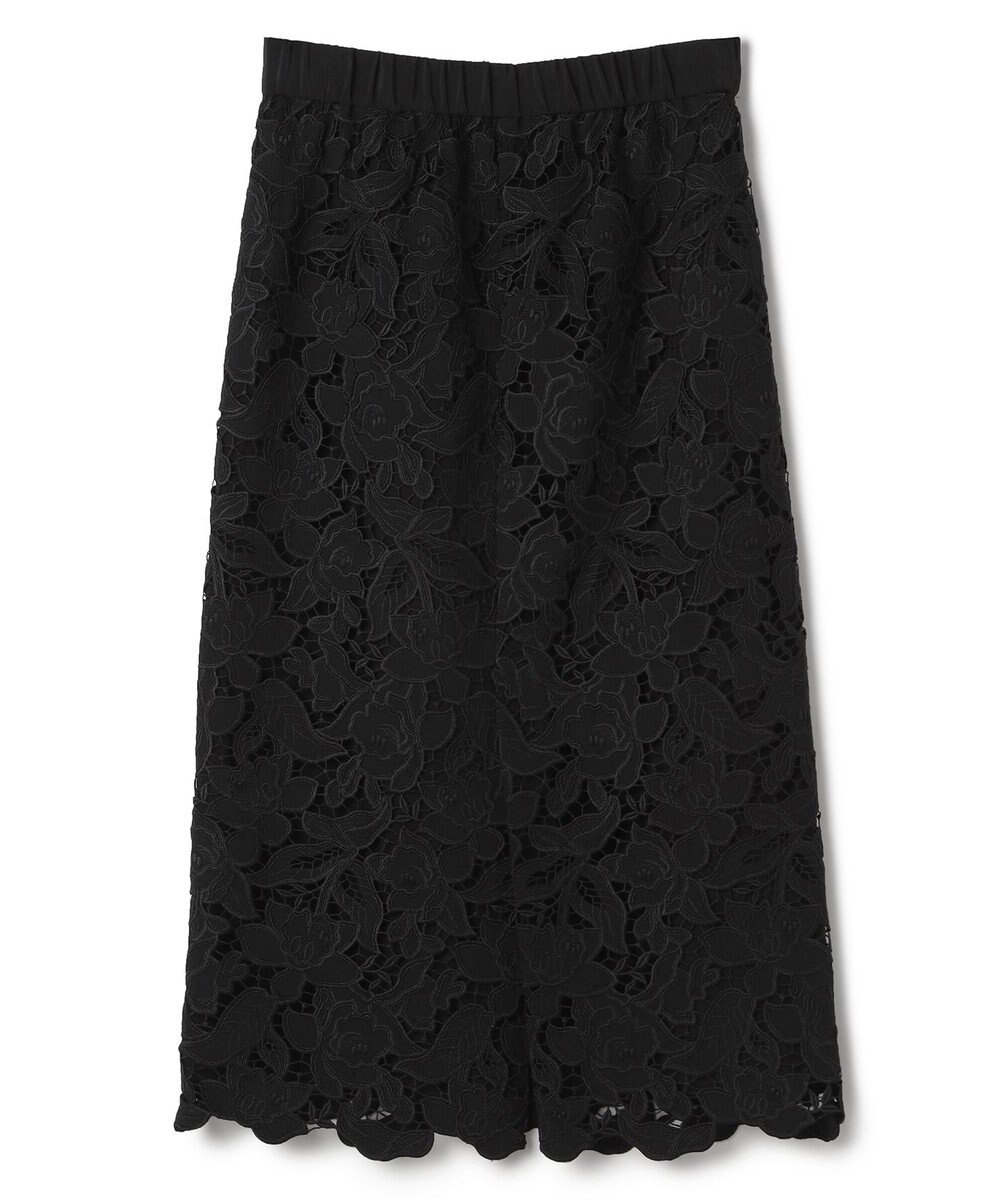 BEIGE， CITRINE / エンブロイダリーレースイージースカート 