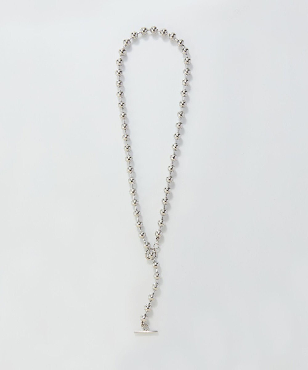 Phoebe 【金属アレルギー対応】ドットラインネックレス　シルバー/ステンレス 