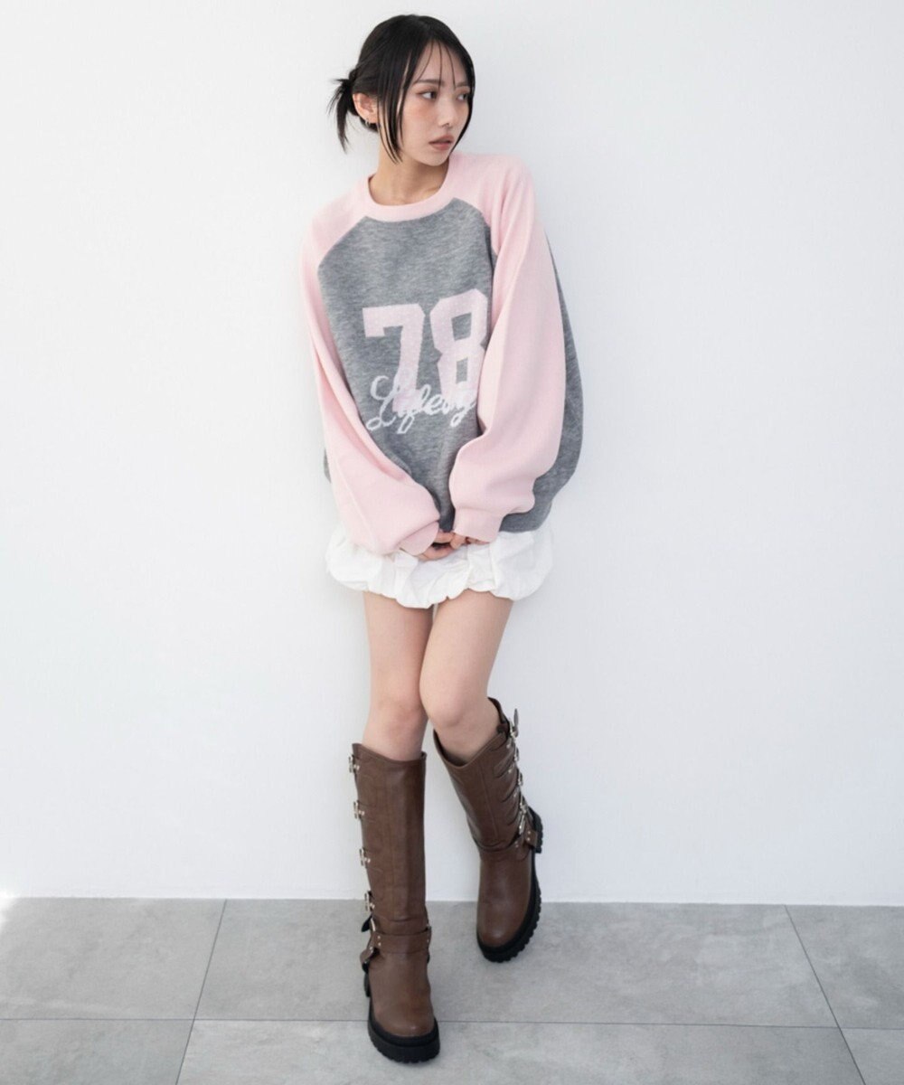 WEGO グラフィックニットプルオーバー 