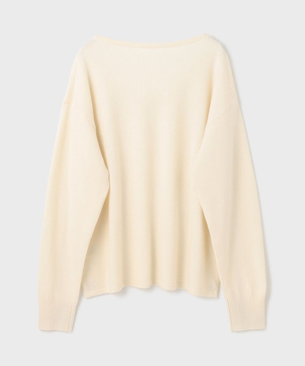 GRACE CONTINENTAL ウールVネックニットトップ 