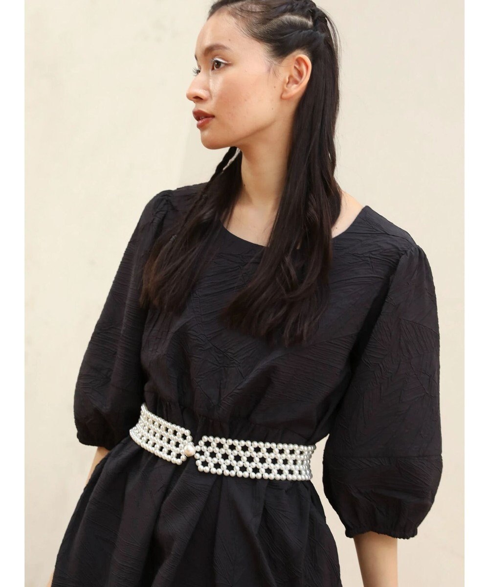 Green Parks ■ＥＳＣＡＲ　エンボスティアードワンピース 