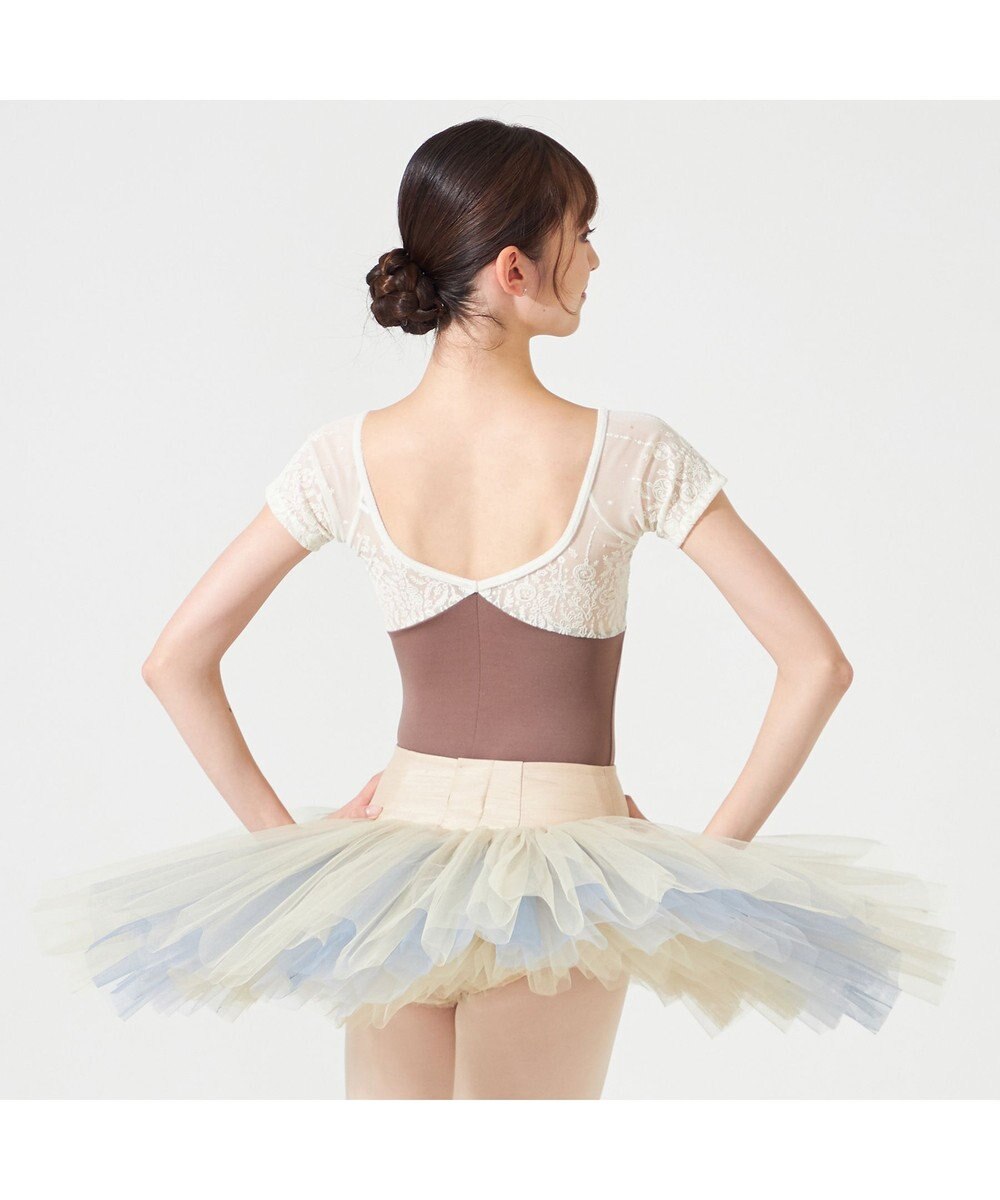 Chacott ◎【Nela ライン】ハーフスリーブレオタード 