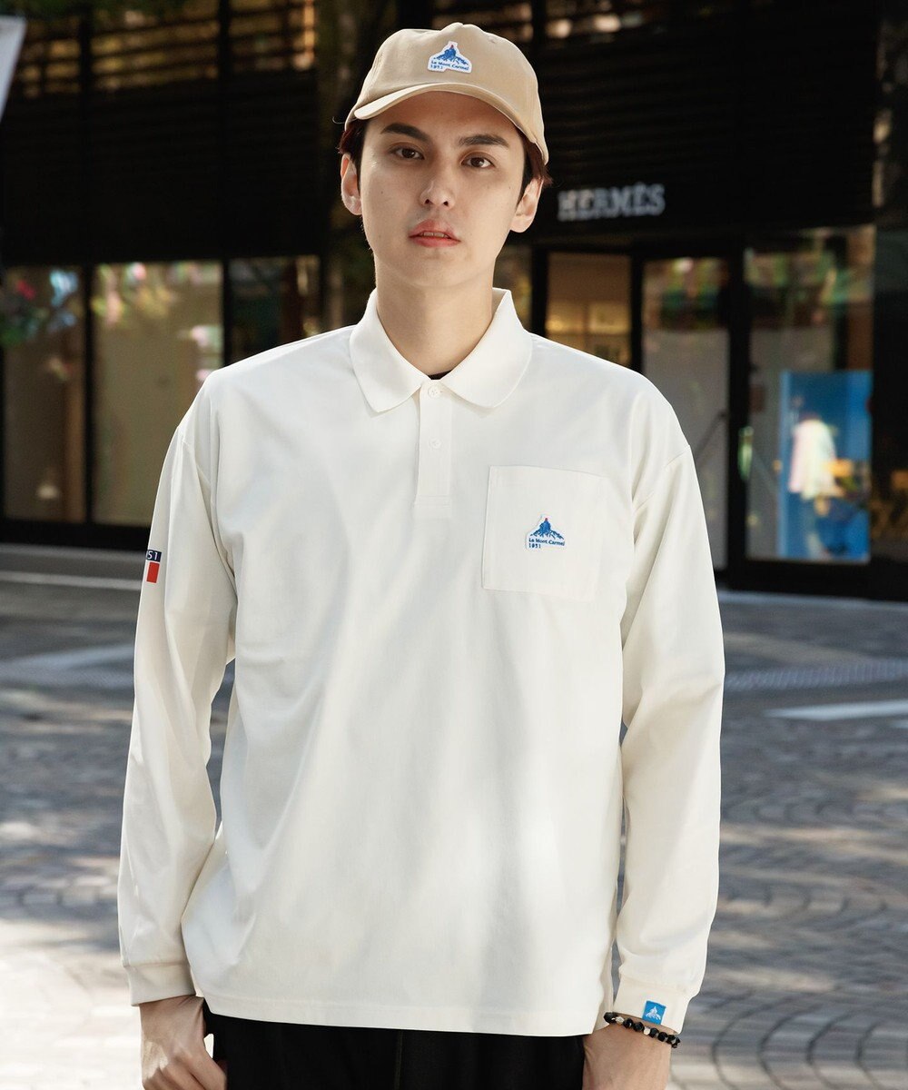 SHARE PARK MENS 【UVケア・吸水速乾・ストレッチ・軽量 】エンブレムポロTシャツ（L・XLサイズ） 