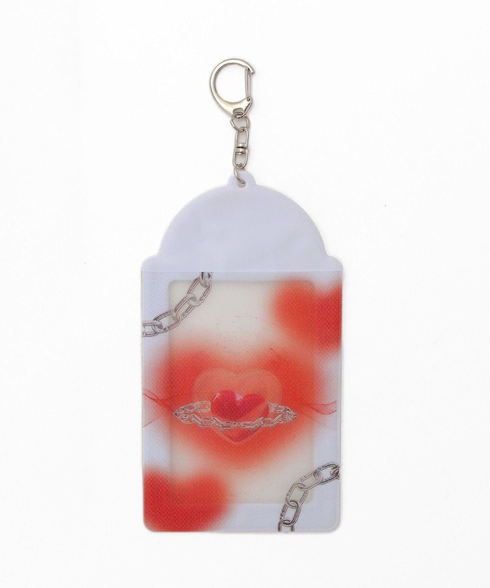 WEGO 【痛バ＆推し活グッズ】ラメクリアカラーモチーフカードホルダーキーホルダー 