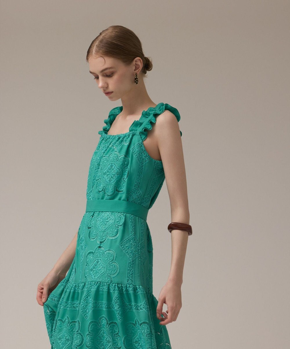 GRACE CONTINENTAL カットワーク刺繍ワンピース 