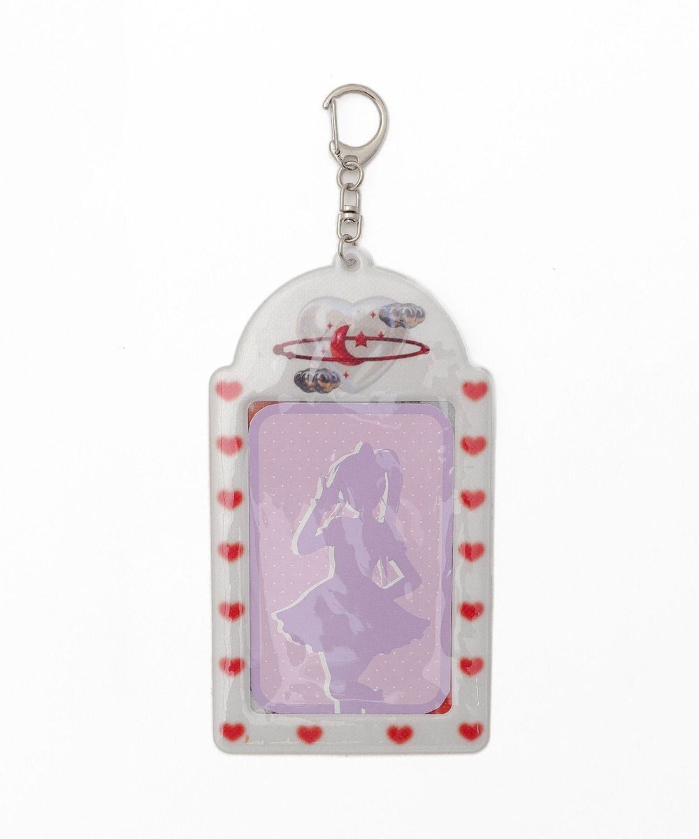 WEGO 【痛バ＆推し活グッズ】ラメクリアカラーモチーフカードホルダーキーホルダー 