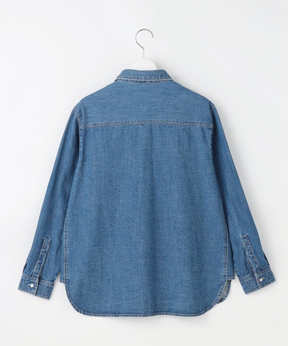 J.PRESS LADIES コットンリネン 7oz デニム シャツ 