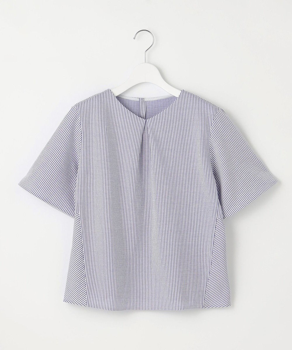 J.PRESS LADIES 【洗える・抗菌防臭・吸水速乾】サッカージャージー ペプラム カットソー 