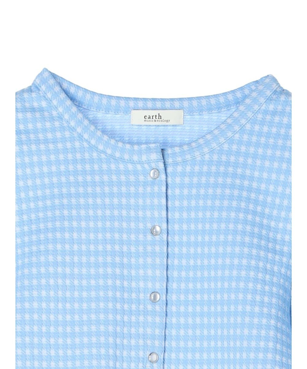 earth music&ecology カットジャガードカーディガン 