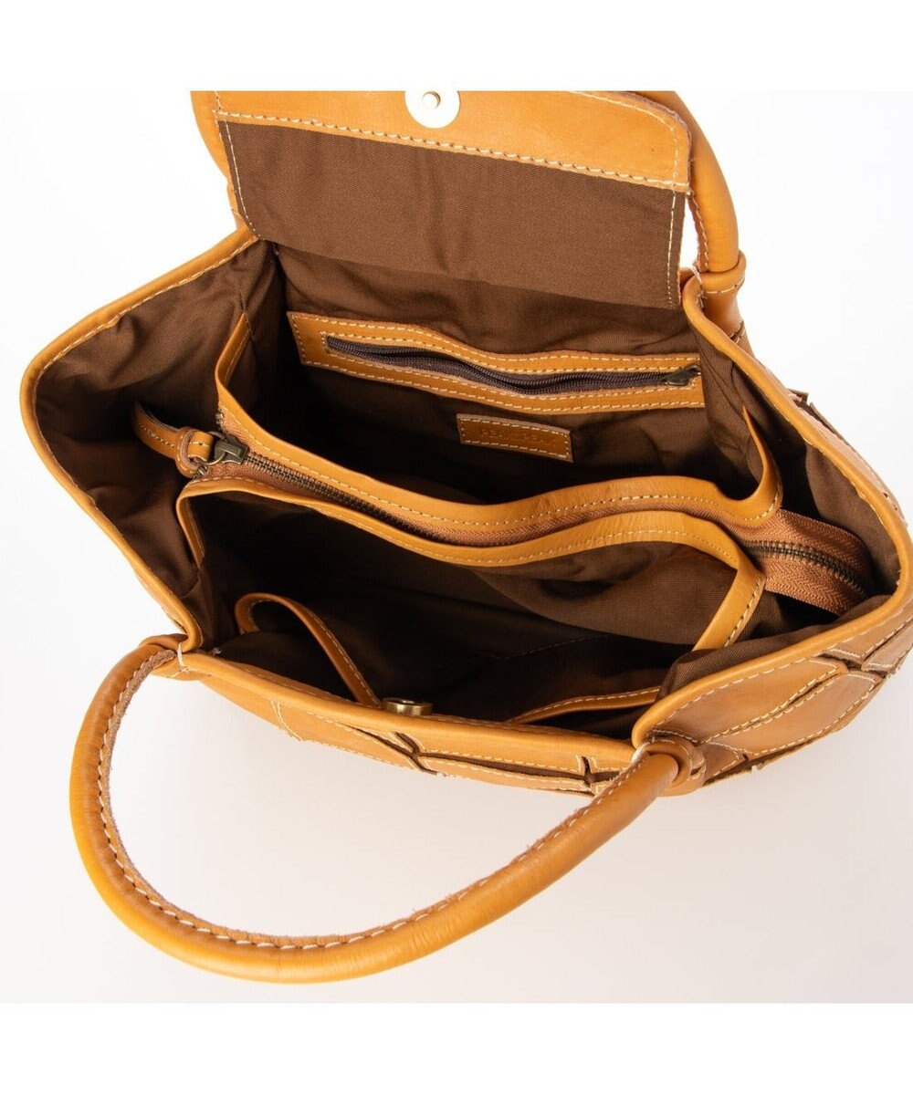 UNBILLION ピークスピーク PEAKSPEAK / 牛革パッチワーク・フラップトートL 