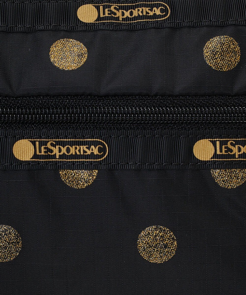 LeSportsac COSMETIC CLUTCH/ゴールドグリッタードッツ 