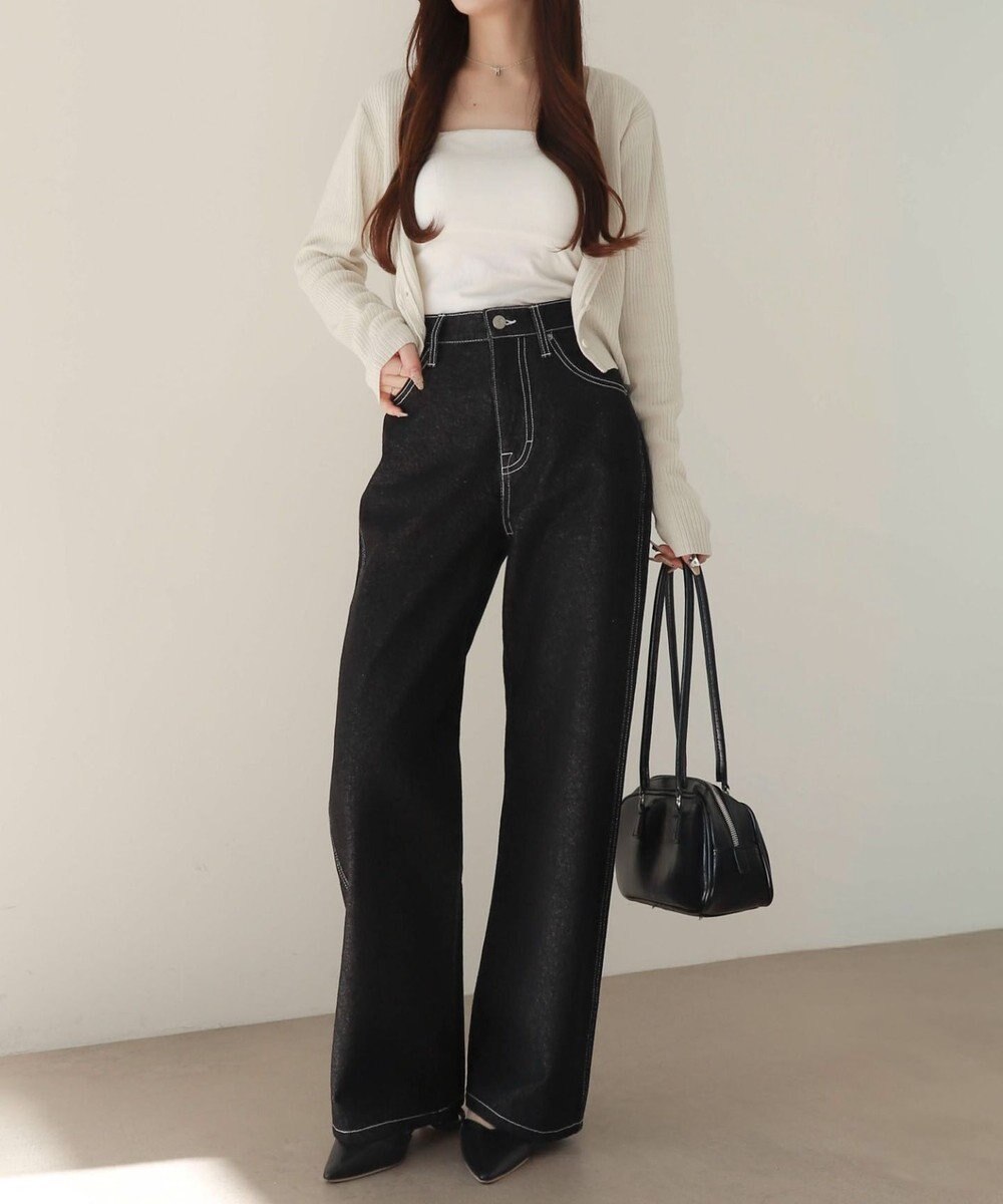 WEGO 【XS～Lサイズ展開/美脚】ストレートデニムパンツ 