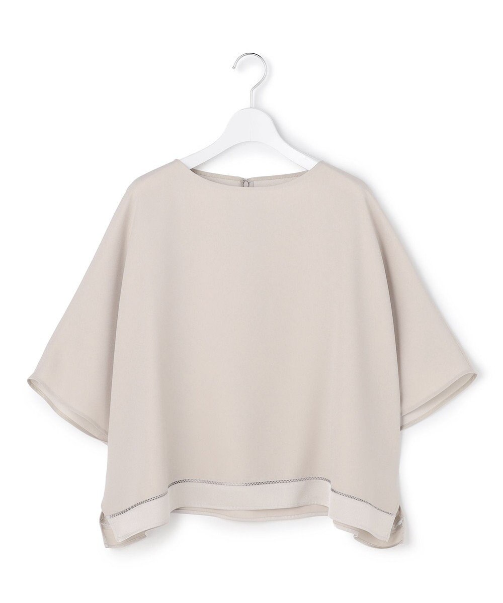 ICB L 【先行予約・WEB限定カラーあり】 FluidBackSatin クロップドブラウス 