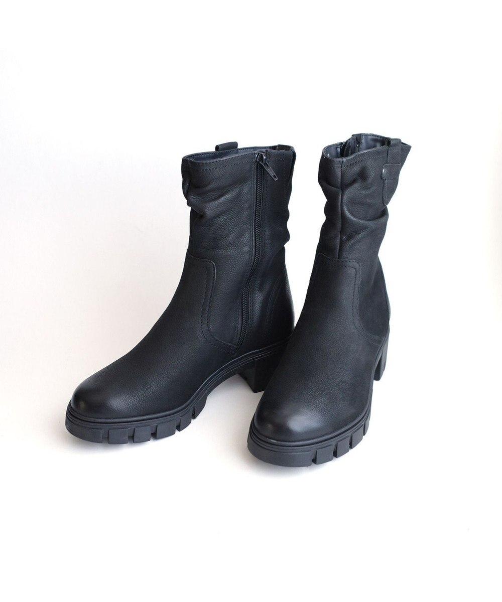 Pointer 本革ミドル丈ブーツ 