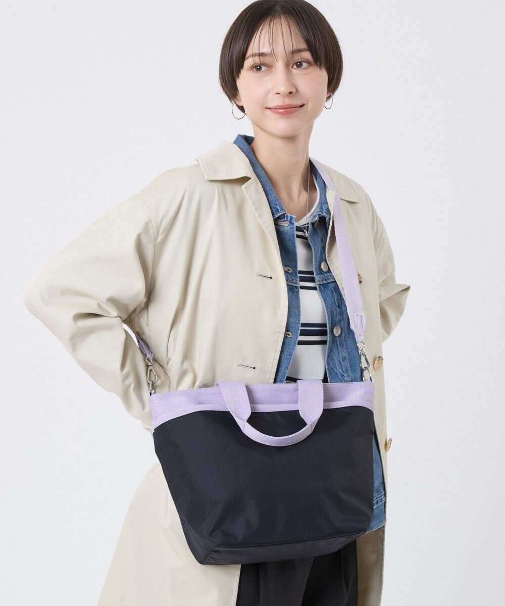 LeSportsac BUCKET TOTE/ディープシー/ソフトラベンダー 