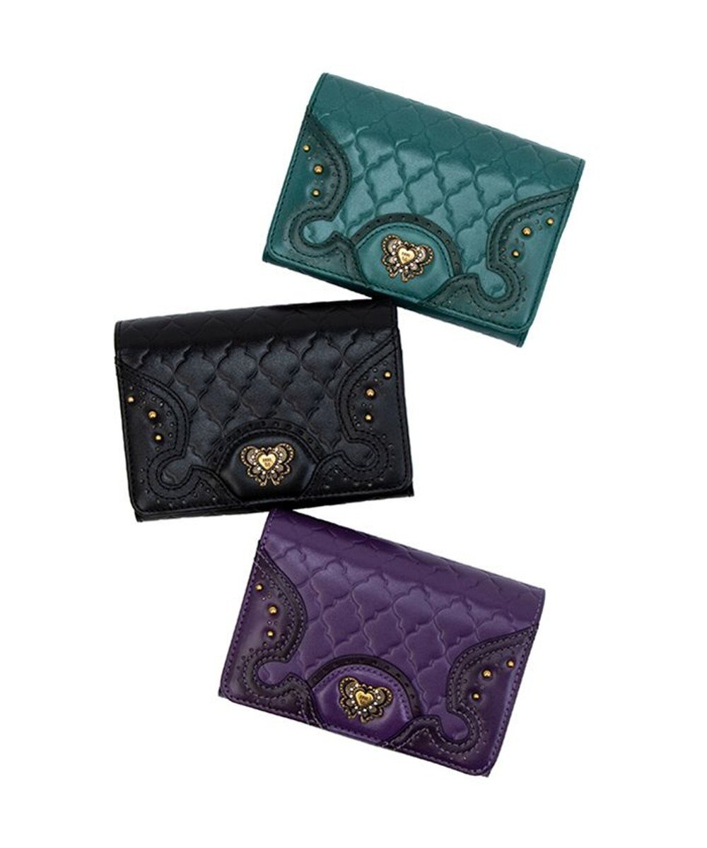 ANNA SUI エレノア 内Lファスナー二つ折り財布 
