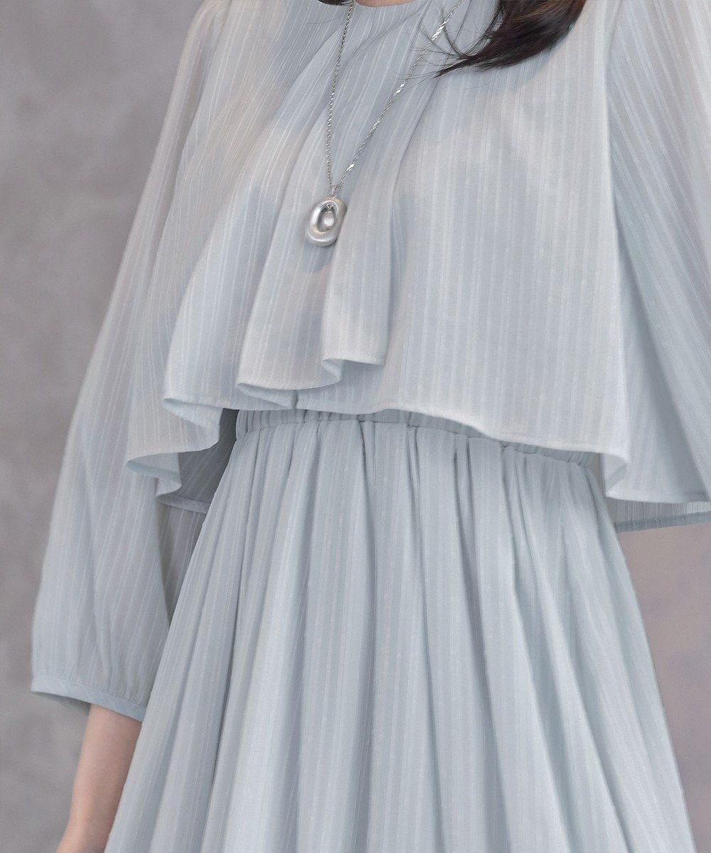 Tiaclasse 【新色追加】シフォンドレープワンピース 