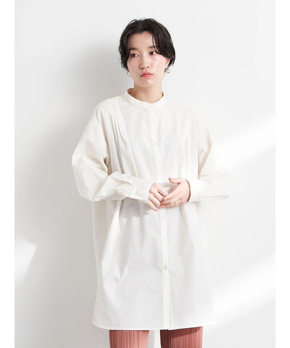 earth music&ecology ヨークシャツチュニック Off White