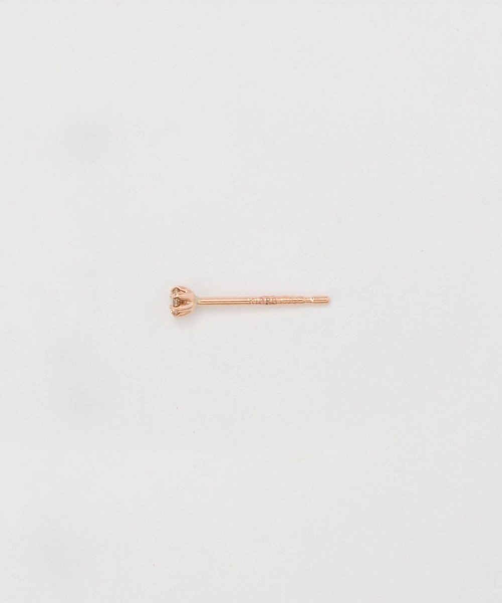 Phoebe 【K10】一粒ダイヤモンドピアス(片耳)　ローズゴールド 