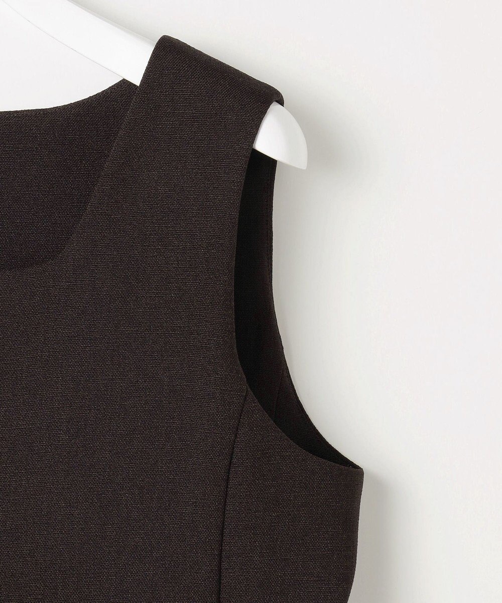 自由区 【セットアップ対応】リネンライクシンセティックノースリーブ ブラウス 