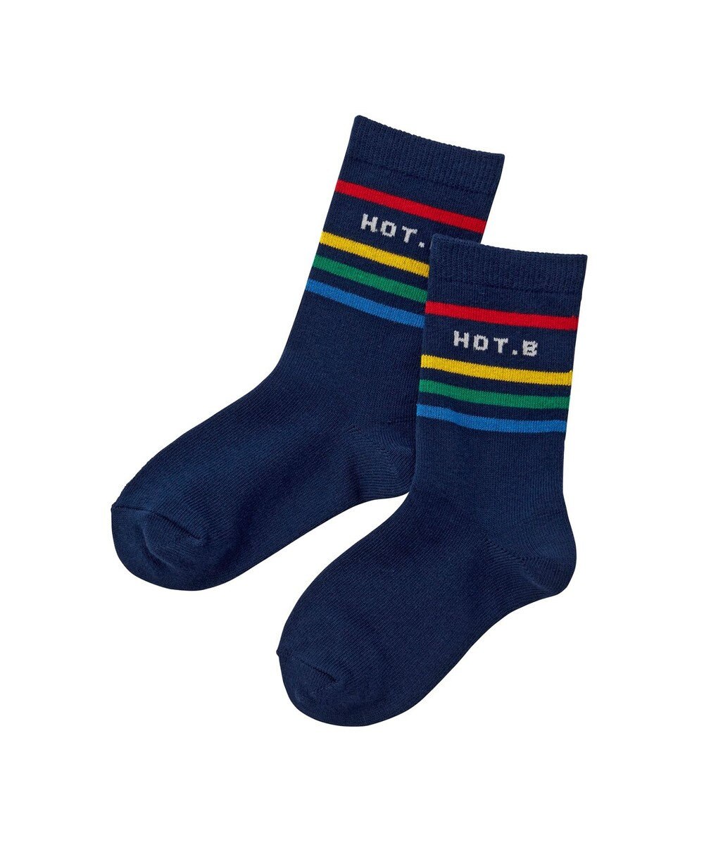 MIKI HOUSE HOT BISCUITS 【9-19cm / 靴下2足セット】 クルー丈 ソックスパック2足セット 