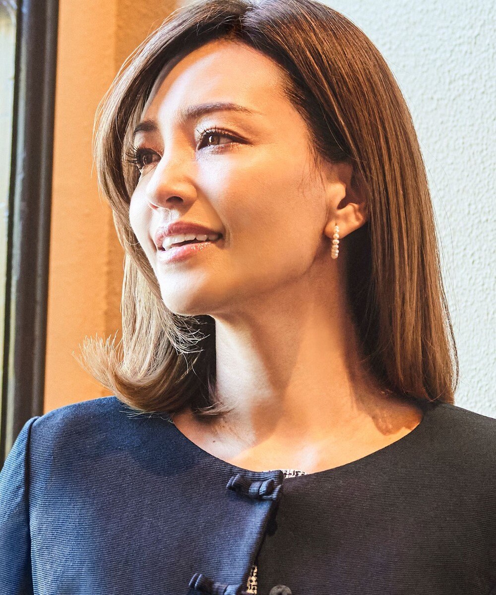 TOCCA PEARL HOOP PIERCED EARRINGS 淡水バロックパール ピアス 