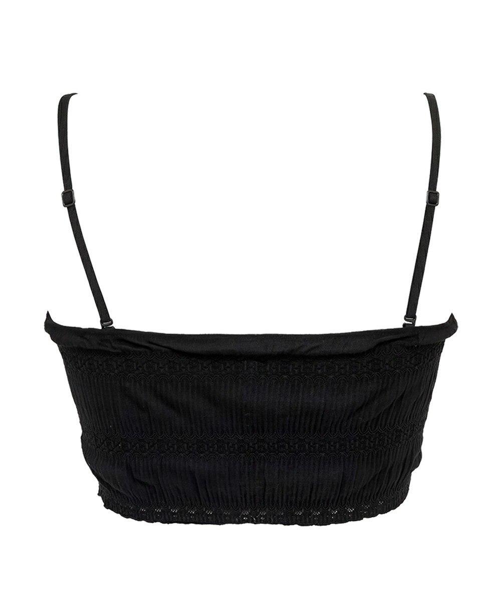 BRADELIS New York 【BRADELIS Me / ノンワイヤー】レーシィチューブトップブラ ストラップ取り外し可能 2way 補正ブラジャー 