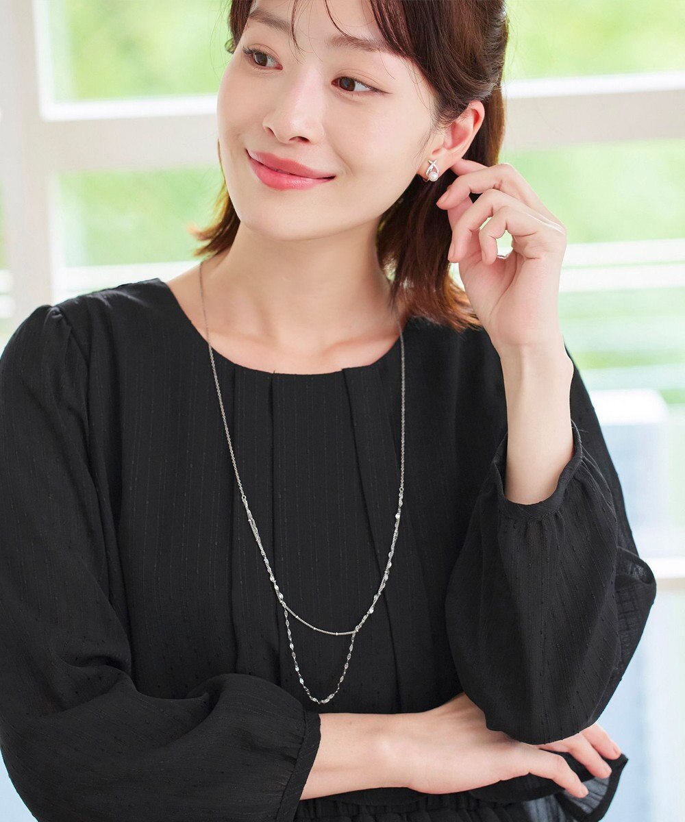 Tiaclasse 【新色追加】シフォンドレープワンピース 