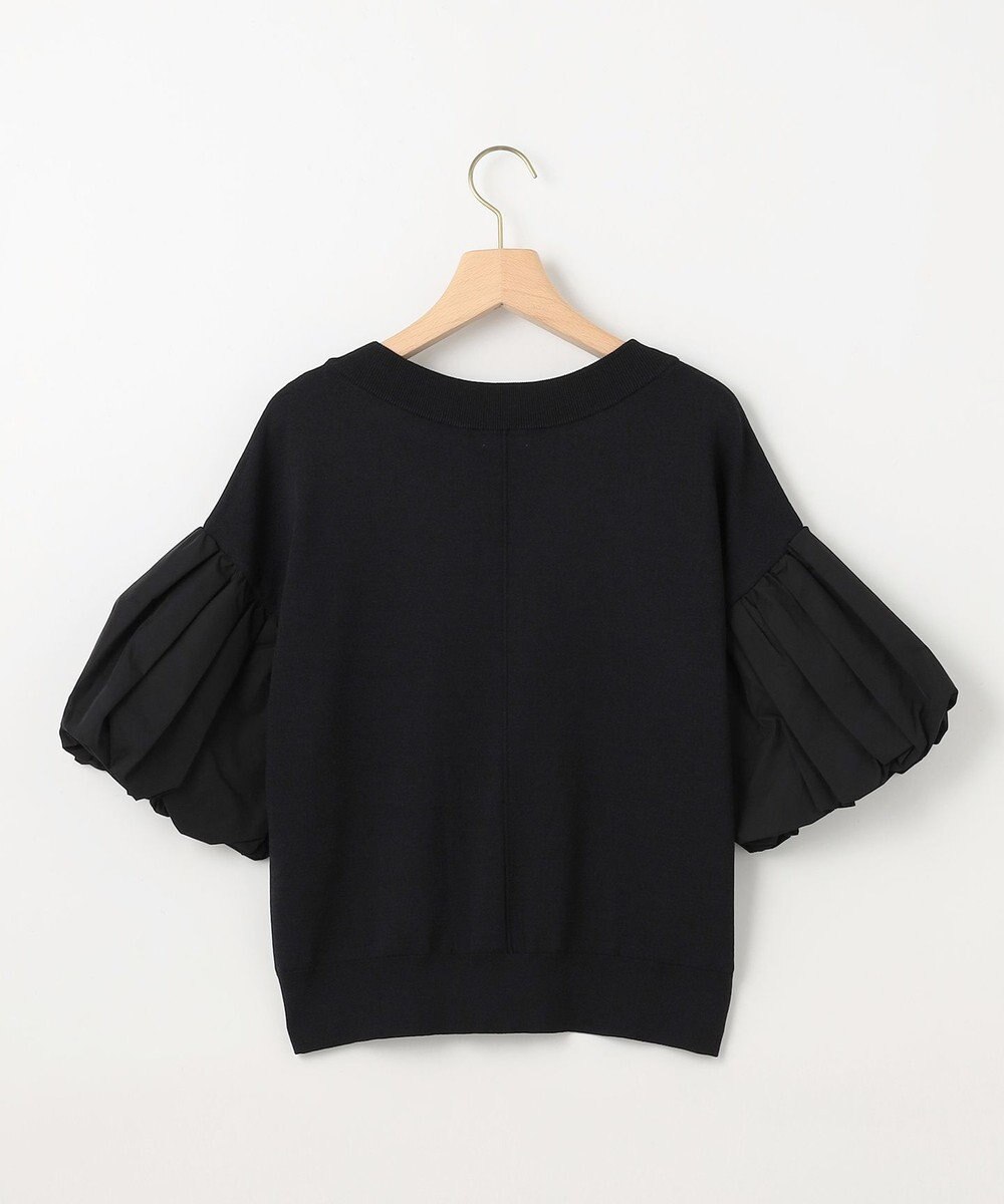 組曲 ストレッチクリアパフ袖 ニット 