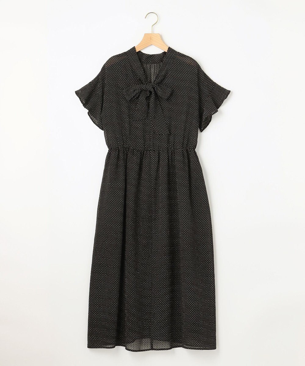 組曲 【WEB限定・2WAY】サッカードビードットプリント ワンピース 