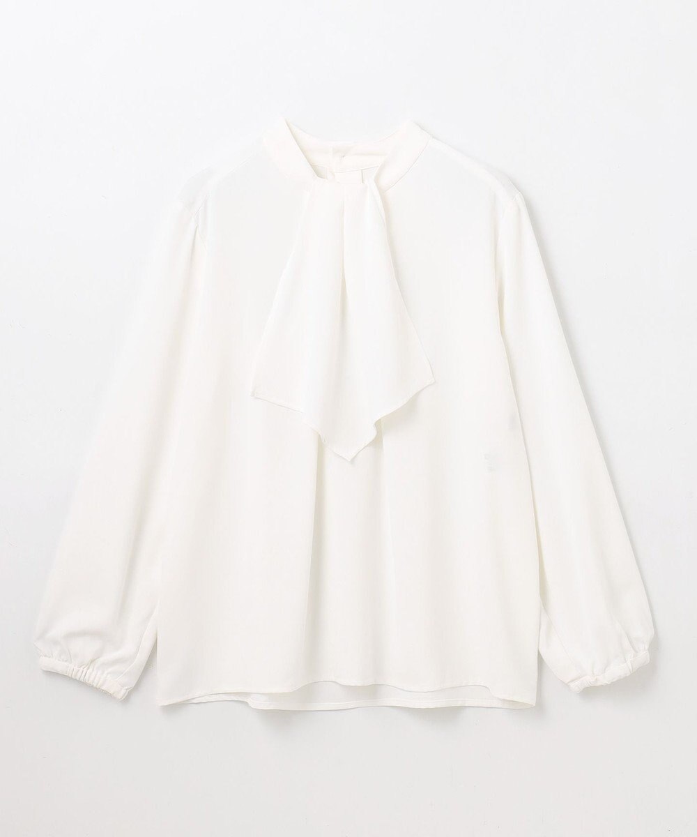 ANY 【2WAY/洗濯機可能】華やぎボウタイブラウス 