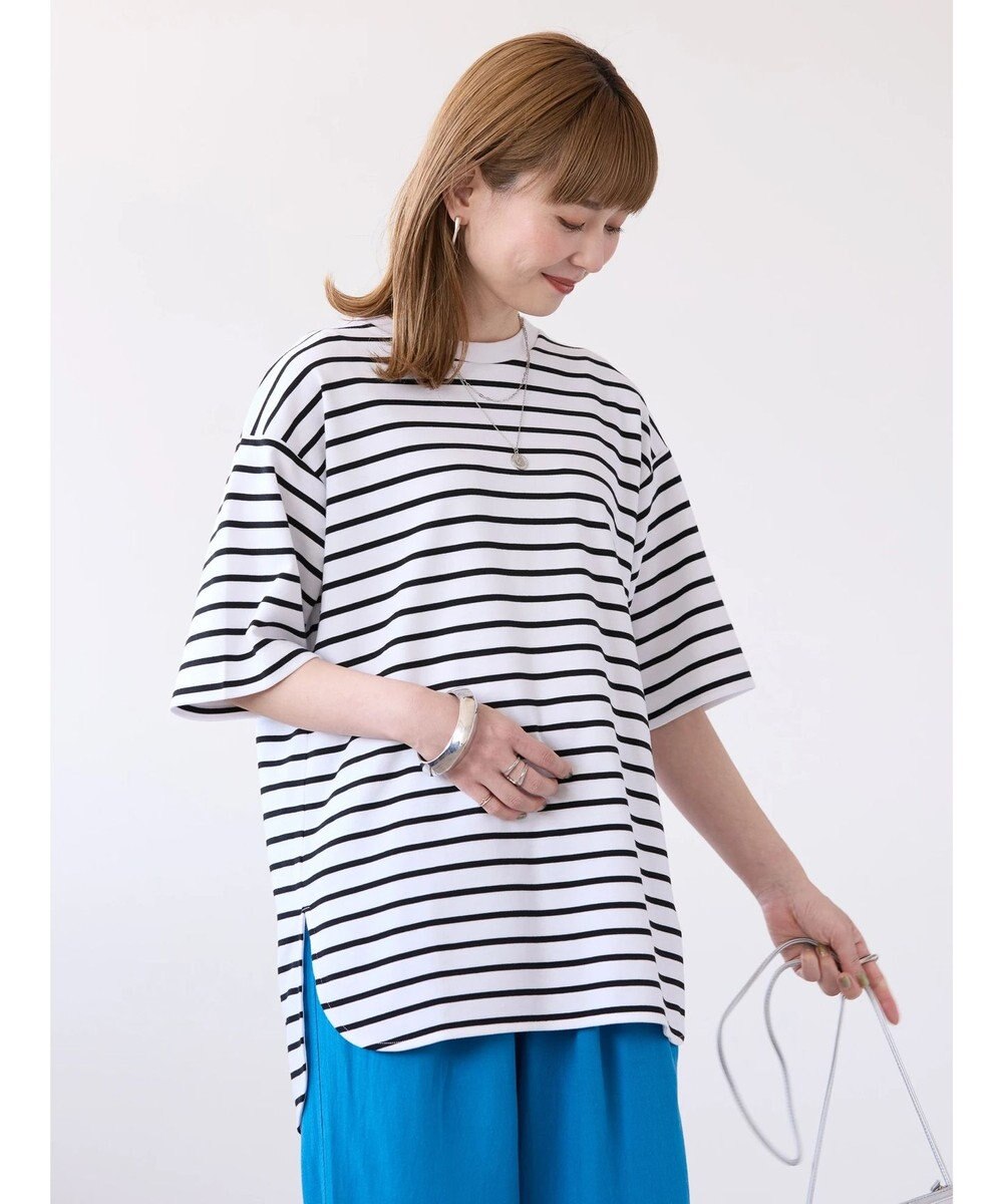 AMERICAN HOLIC 抗菌防臭＋ＵＶカット裾ラウンドカットチュニック 