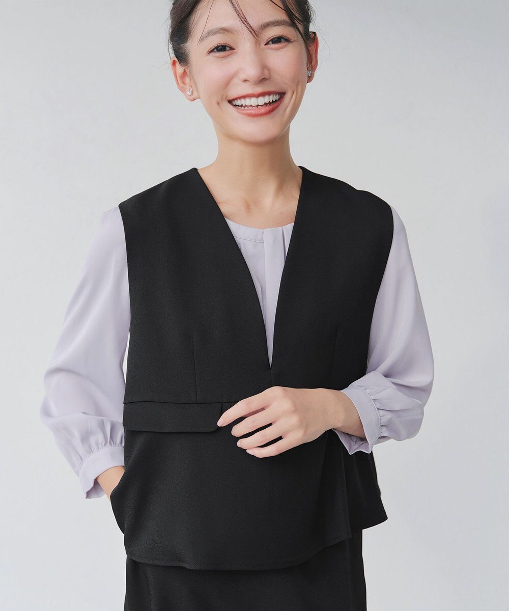 Tiaclasse 【安田美沙子さん着用】ペプラムジャンスカワンピース 