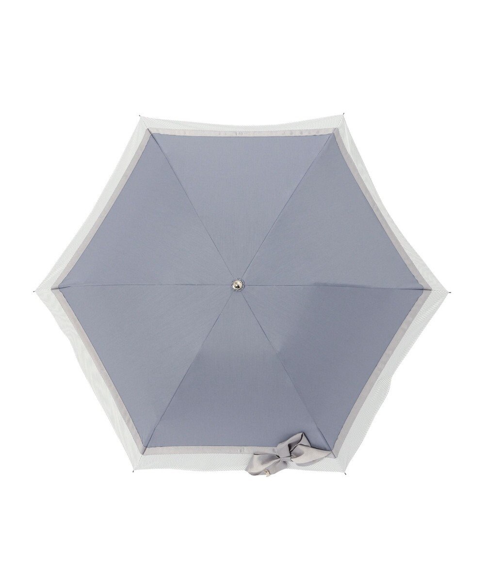 MOONBAT 【ランバン オン ブルー（LANVIN en Bleu）】晴雨兼用日傘 　折りたたみ傘　ビジューリボン 